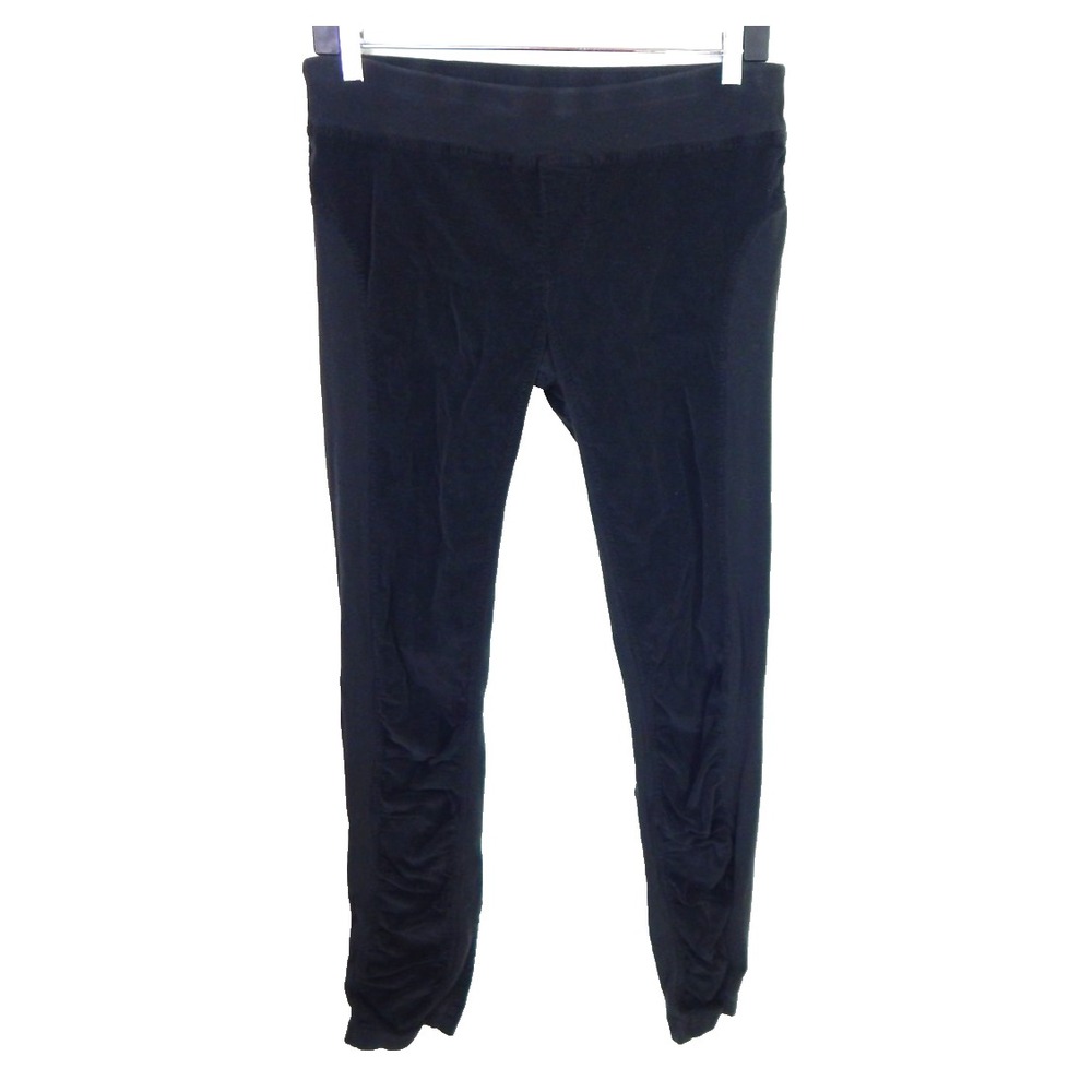 XCVI Wearables Pants Olso Corduroy Leggings Ruched Gray Black